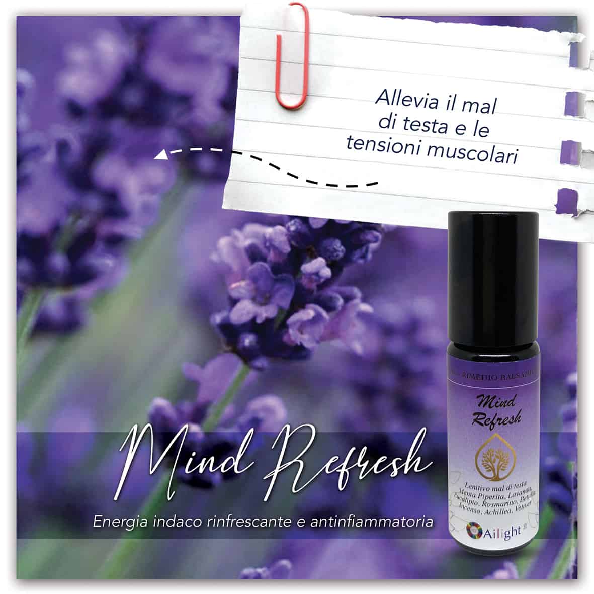 Olio Balsamico - Ottimo lenitivo per mal di testa e dolori cervicali