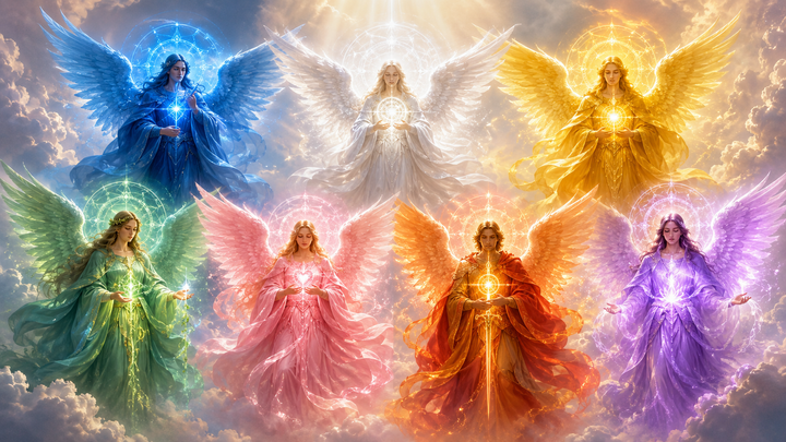 I colori degli Arcangeli: significato, energia e guida spirituale