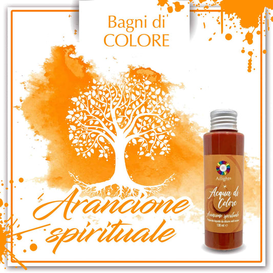 Acqua di colore Arancione Spirituale 30 ml -  liberazione emotiva dalle paure