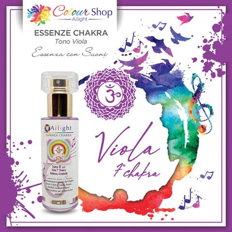 7° Chakra - Tono Viola nota B - Dona un senso di pace, di serenità, di conoscenza