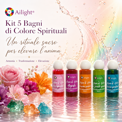 Kit 5 Bagni di Colore Spirituali - Un rituale sacro per elevare l’anima