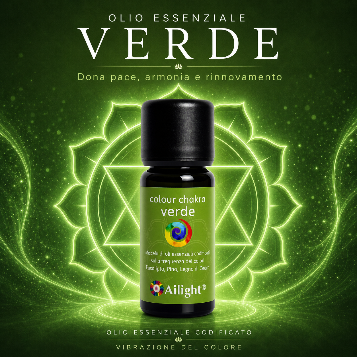 Colour Chakra Green - Brings peace, harmony and renewal