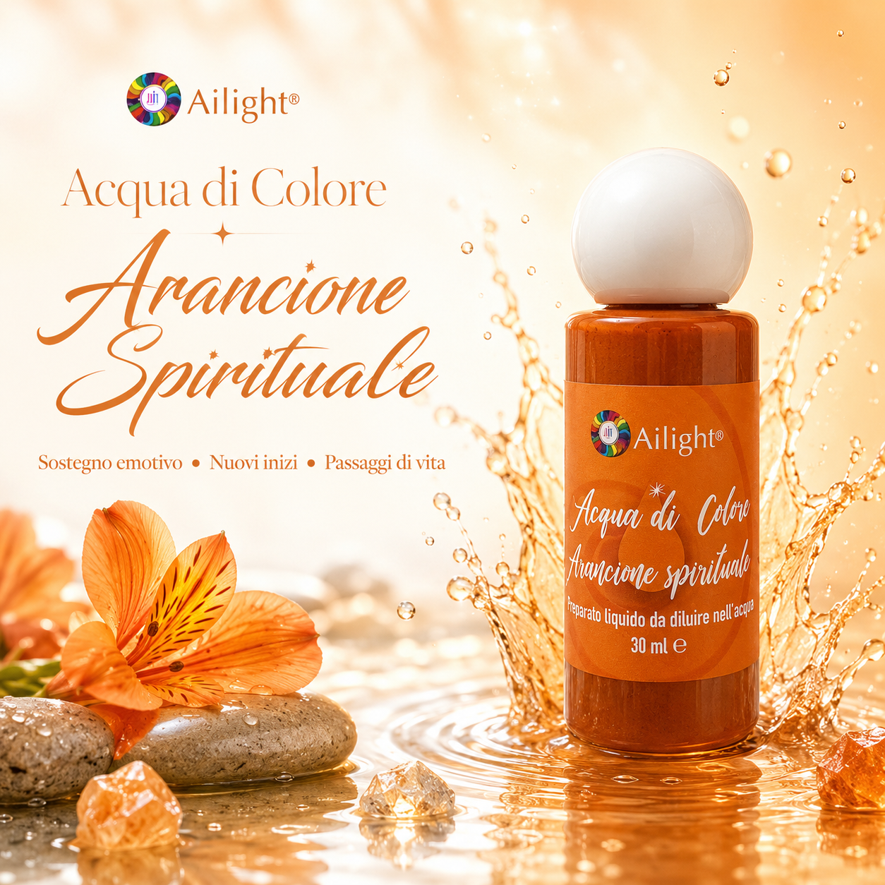 Spiritual Orange Water 30ml - emotional release from fears