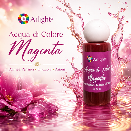 Acqua di colore Magenta Spirituale 30 ml - Allinea pensieri, emozioni e azioni