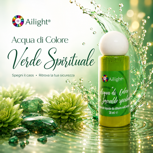 Acqua di colore Verde Spirituale - Spegni il caos. Ritrova la tua sicurezza.