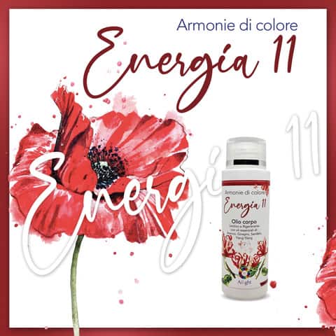 Body Oil Red Energy 11 – Restores Energy and vital elasticity