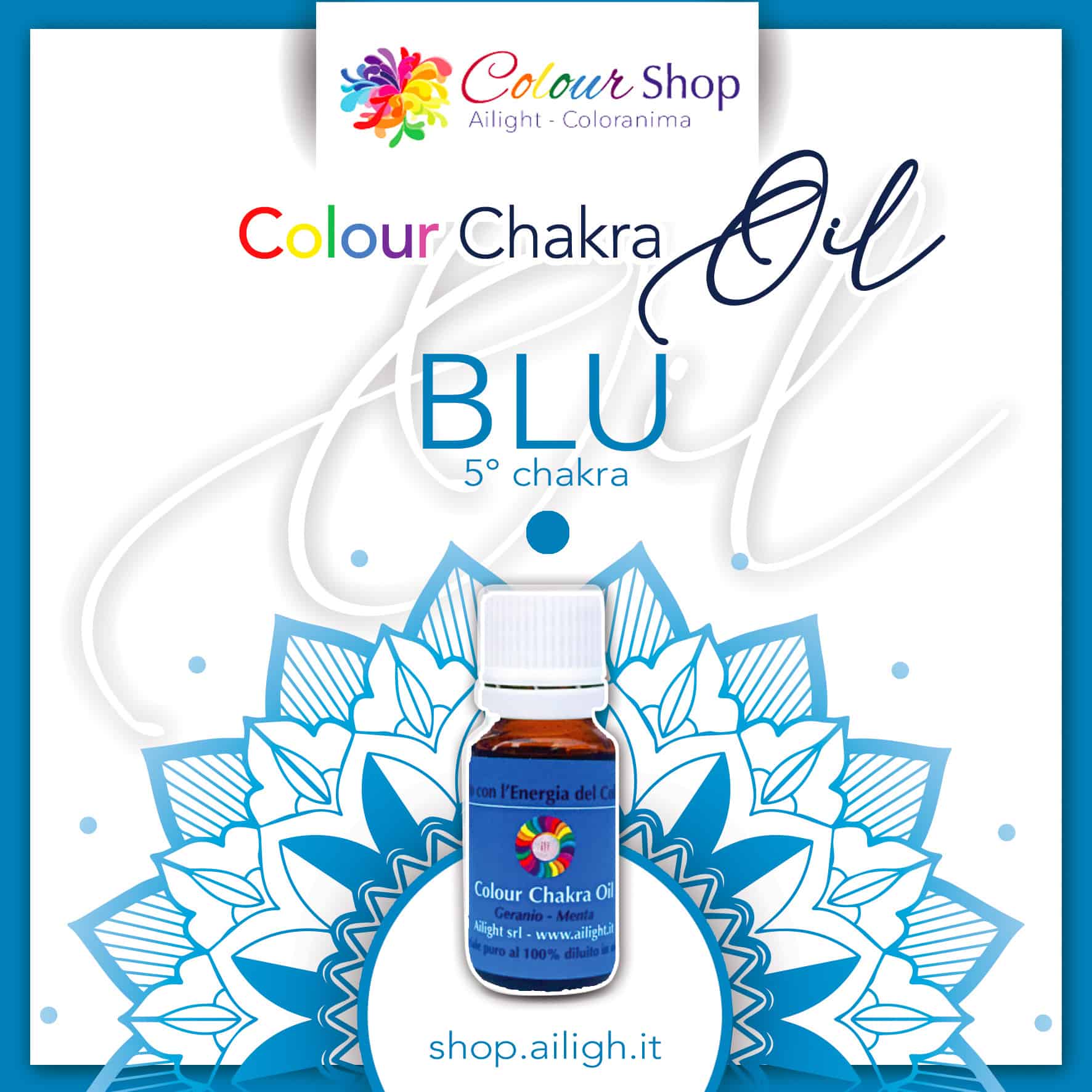 Colour chakra oil Blu