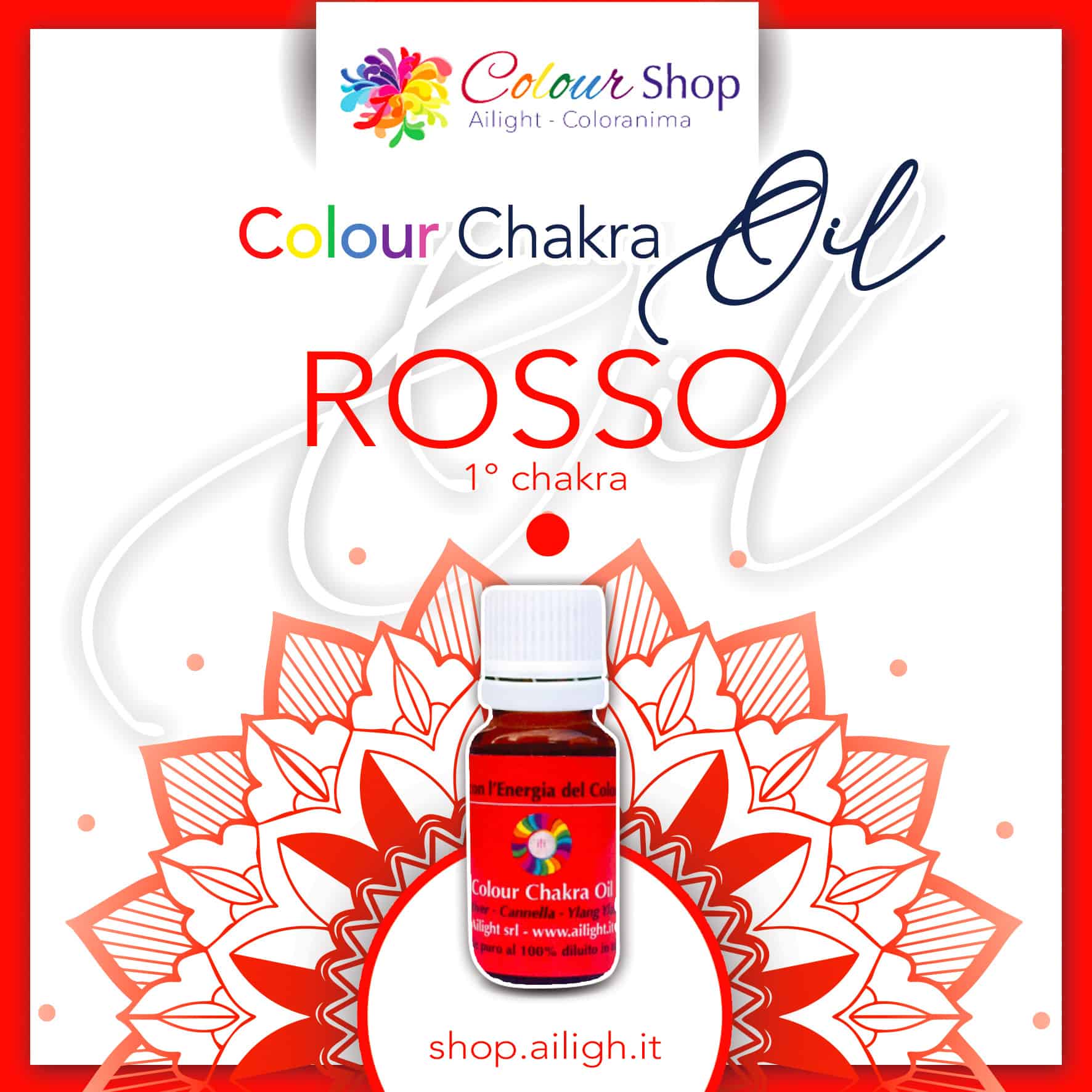 Colour chakra oil Rosso