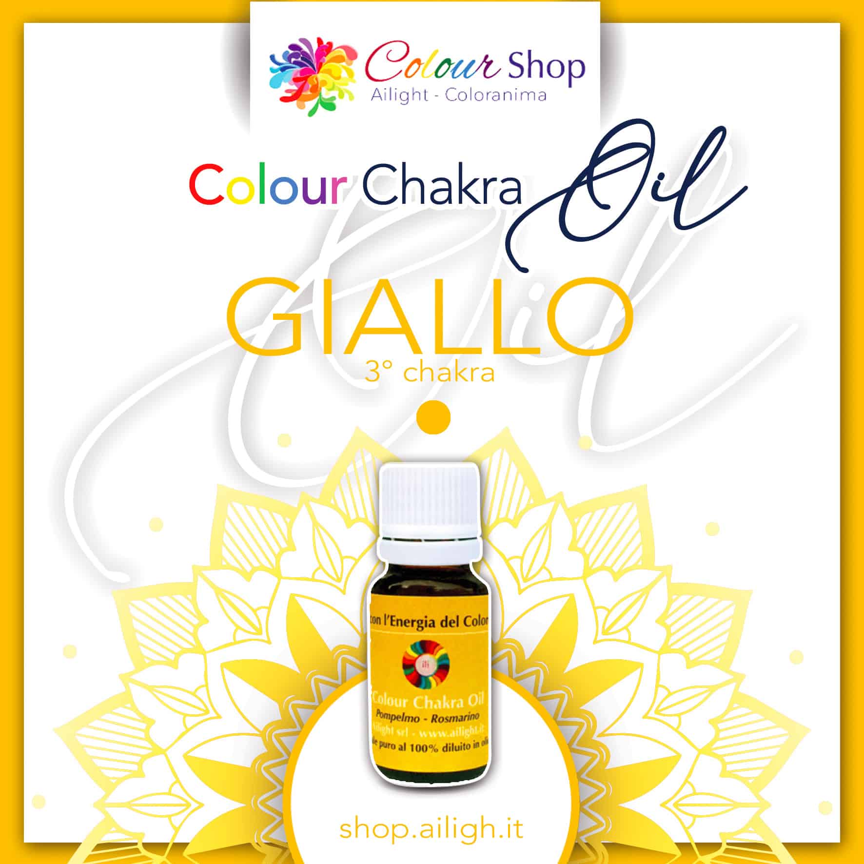 Colour chakra oil Giallo