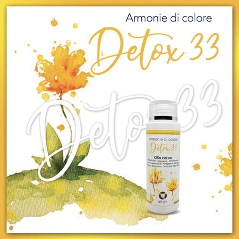 Body Oil Yellow Detox 33 – Detoxifying and anti-cellulite