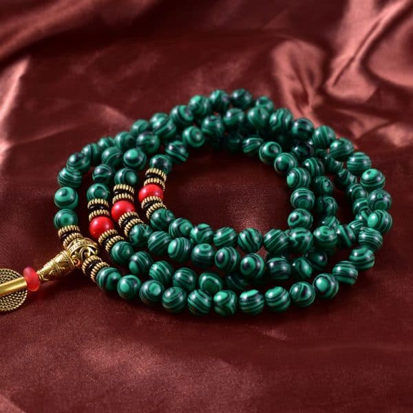 Japamala collana e bracciale - Verde shop ailight