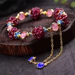 Bracelet – with Garnet stones – Jewellery for the Soul