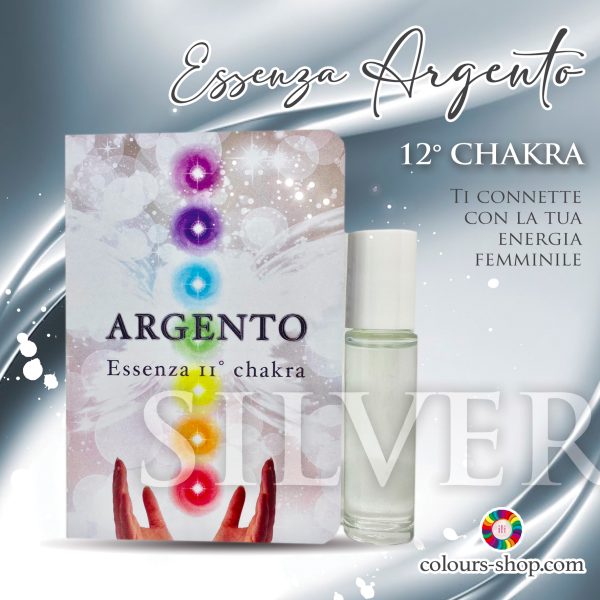 Essenza ARGENTO 12° Chakra Ti connette con la tua energia femminile